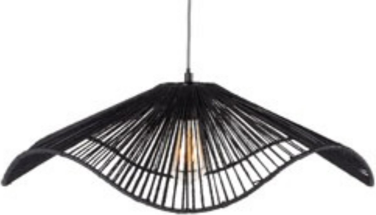 Bol.com Leitmotiv Hanglamp Sombra - Zwart - 62x62x19cm - Modern - Hanglampen Eetkamer, Slaapkamer, Woonkamer aanbieding