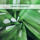 Tropische bladeren douchegordijn 180 x 180 cm, groen palmblad, badkamergordijn, schimmelbestendig, polyesterweefsel, badgordijn met 12 haken