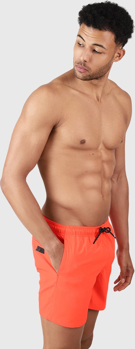Brunotti Bru - conic Zwembroek Heren - Zwemshort met 4 - Way Stretch - Neon Orange — afbeelding 5