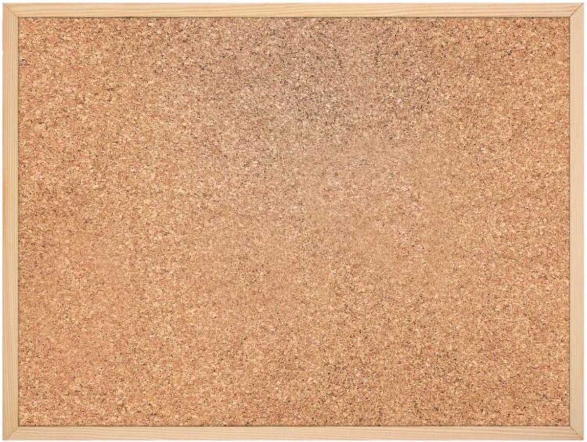 Kurk24 Kurk prikbord - houten lijst - 120 x 90 cm - Kurk24