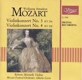 Violinkonzert no. 3 en 4 - Wolfgang Amadeus Mozart - Roberto Marinelli (viool), Mozart Festival Orchestra o.l.v. Alberto Lizzio
