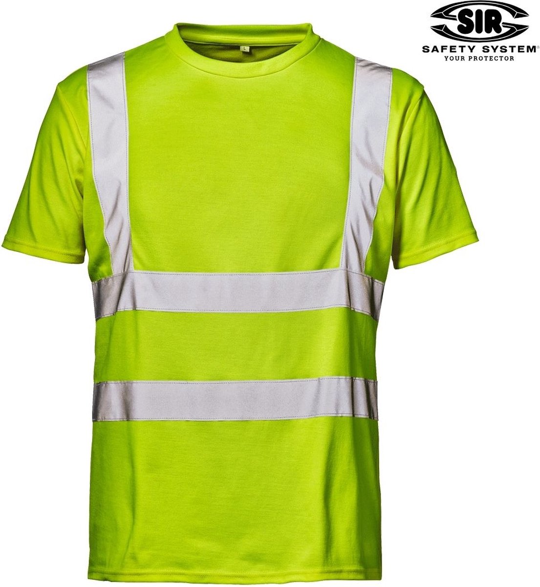 SIR SAFETY MISTRAL UV Hi Vis Reflecterend Werkshirt HEREN Veiligheidsshirt Geel - UV Bescherming - Ademend - Industrieel Wasbaar