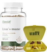 Supplementen - Lion's Mane 60 capsules + BeBulk Nutrition Pillendoos -