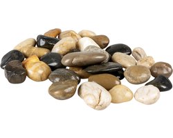 Aqua Della Aquarium Stenen - Meerkleurige Yuhua Keien - 1kg - 2-3cm