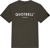Quotrell - BASIC GARMENTS T-SHIRT - ARMY/WHITE - L