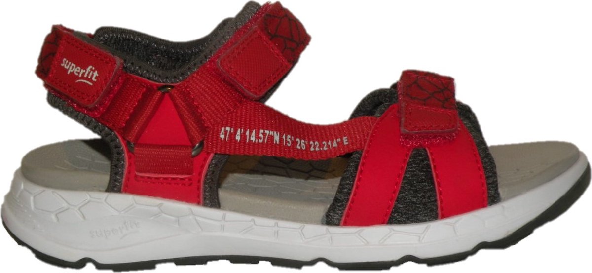 Superfit- Sandalen- Klittenband- Leer Rood