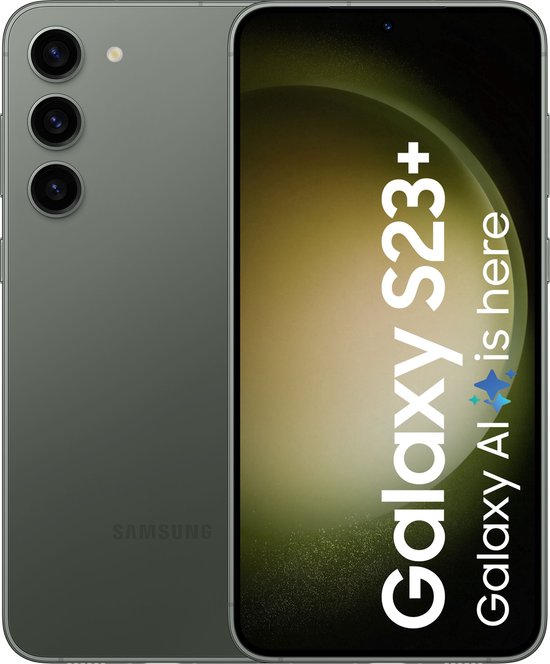 Samsung Galaxy S23+ 5G smartphone 512GB groen, 50MP camera, Snapdragon 8+ Gen 2, AMOLED display, Night Mode