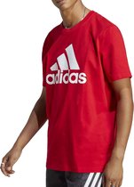 adidas Sportswear Essentials Big Jersey Big Logo T-shirt - Heren - Rood- L