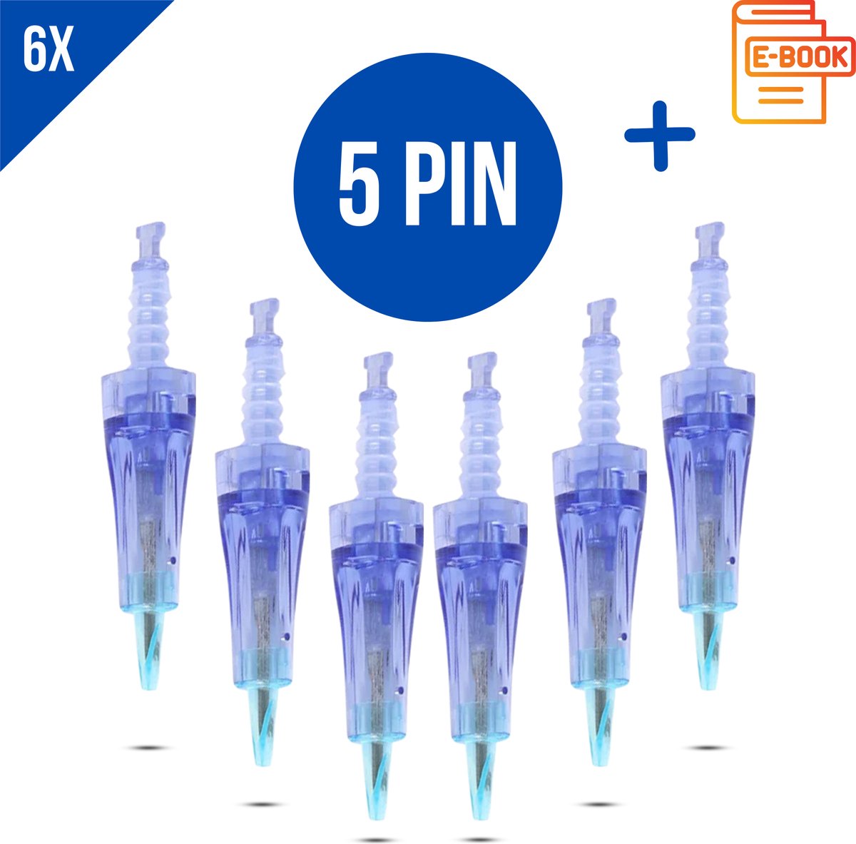 Dermapen naalden F5 - 5 pin naalden- Microneedling cartidges - Mesotherapie - Vervangende naaldkoppen - Opzetstuk dermapen - Anti-aging - Huidverzorging - Geschikt voor Dr.Pen A6/A1/E30/M5/M7/N2/MyM - 5 stuks + Sprayflesje 50 ml per bestelling