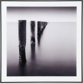 Present Time Wanddecoratie Poles in Water Medium - Zwart - 2x50x50cm - Modern