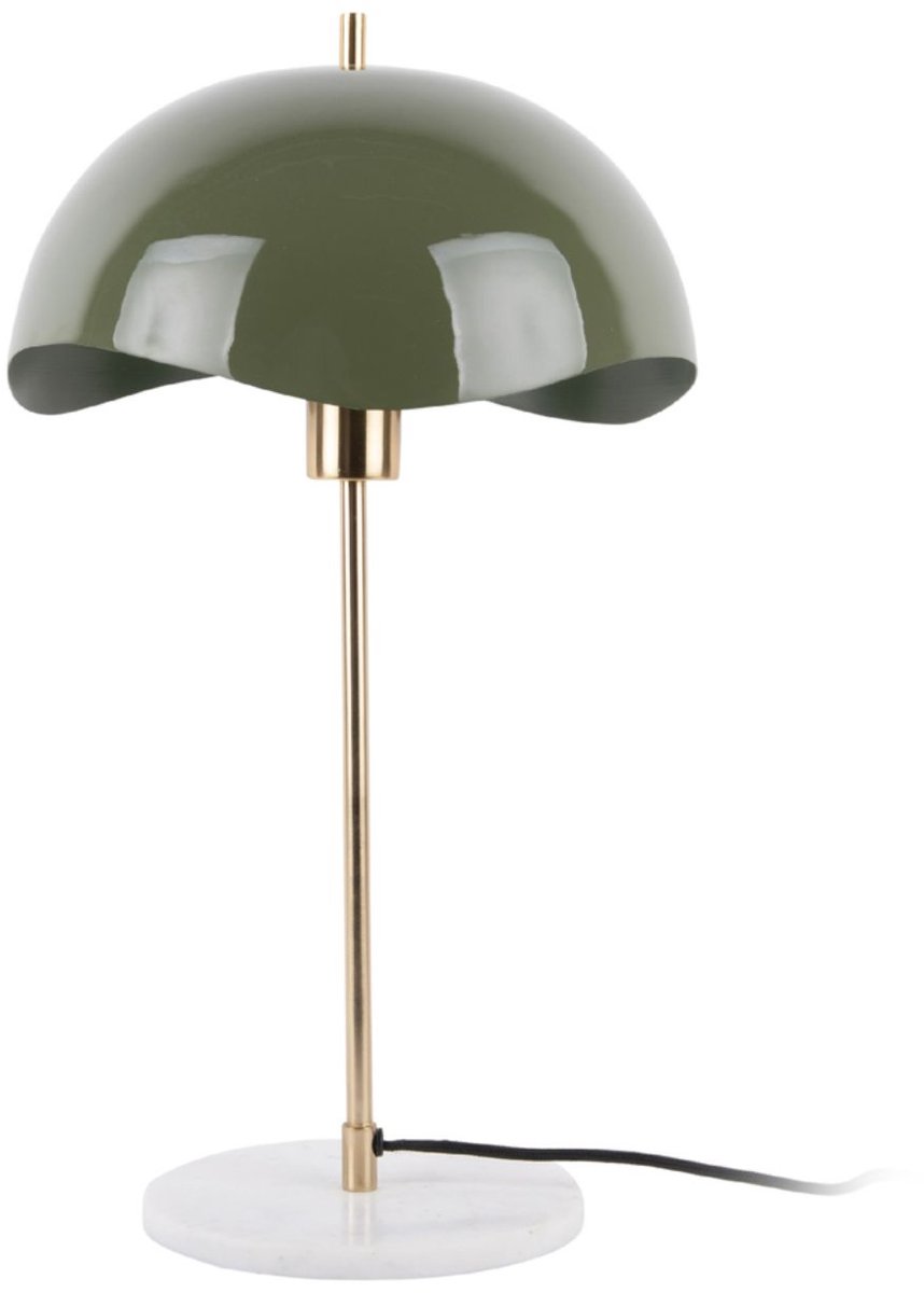 Leitmotiv Tafellamp Waved Dome - Groen - 30x30x56cm - Modern