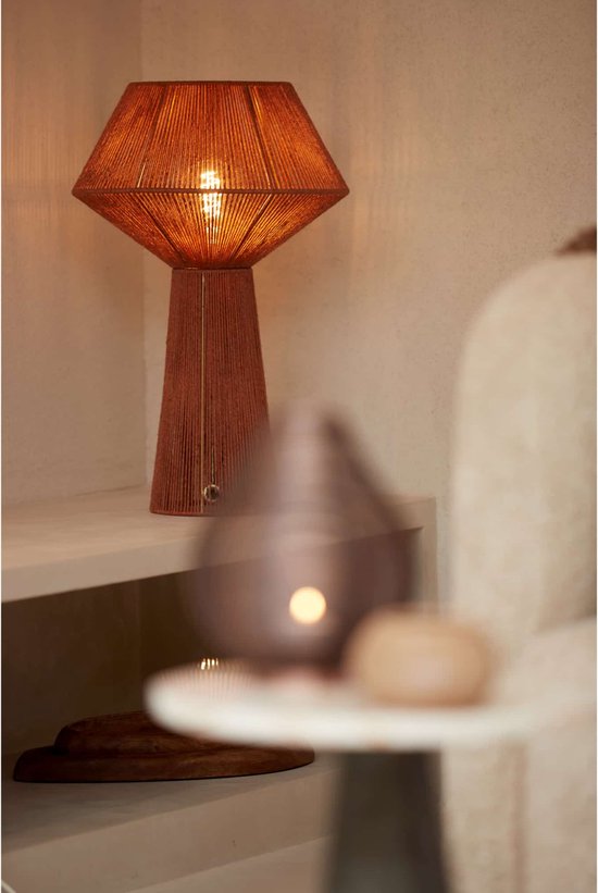 Light & Living Lampe de Table Fugia - 57cm de haut - Rouge Brique