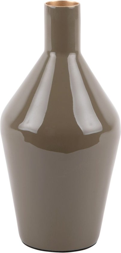 Present Time Vaas Ivy Bottle Cone - Groen - Ø10cm - Modern