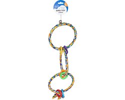 Duvoplus - Speelgoed Voor Dieren - Vogel - Touw Met 3 Ringen 60cm - 1st