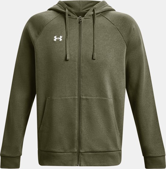 Under Armour Rival Fleece Full-zip Hoodie Vest Heren Legergroen Maat L