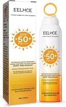 EELHOE Zonnebrandcrème Lotion Spray UV-bescherming Sunblock Waterdichte Verfrissende Olie Controle Lichaam Zomer Anti Zonnebrand Spf50 + Whiten Zon Cream SPF50+ Pa+++ 150ml