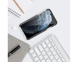 Mobilize Hoesje geschikt voor Samsung Galaxy Note 10 Lite Telefoonhoesje Hardcase | Mobilize Shatterproof Backcover Shockproof | Schokbestendig Galaxy Note 10 Lite Telefoonhoesje | Anti Shock Proof - Transparant / Zwart