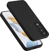 Cadorabo Hoesje geschikt voor Honor 90 in LIQUID ZWART - Beschermhoes gemaakt van flexibel TPU silicone Case Cover