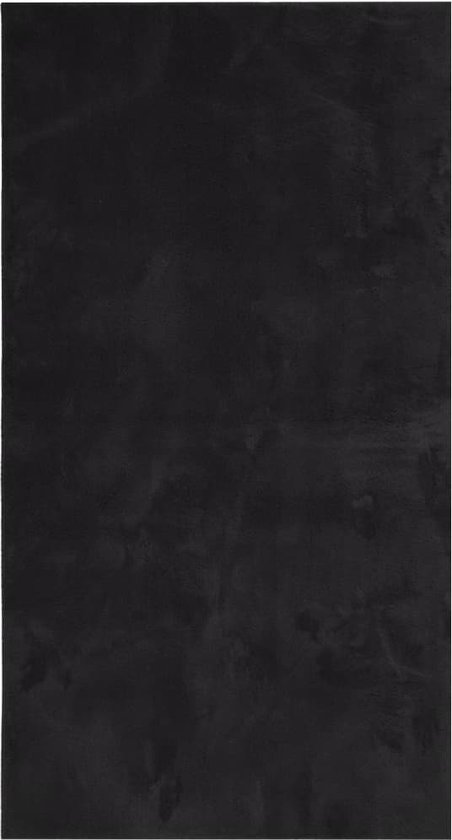 vidaXL-Vloerkleed-HUARTE-laagpolig-zacht-wasbaar-80x150-cm-zwart