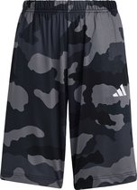 adidas Sportswear Train Essentials Seasonal Print Short Kids - Kinderen - Zwart- 164