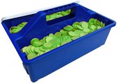 CombiCraft consumptiemunten groen in stapelbare opbergkisten - 6.000 munten en 3 kisten