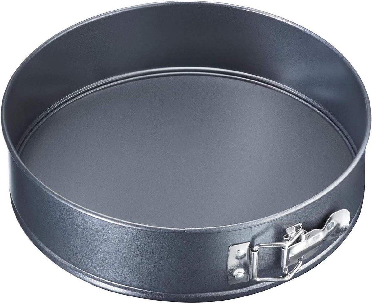 Springvorm Ø 26 cm met antiaanbaklaag van koudgewalst staal Antraciet 31662240 Springvorm