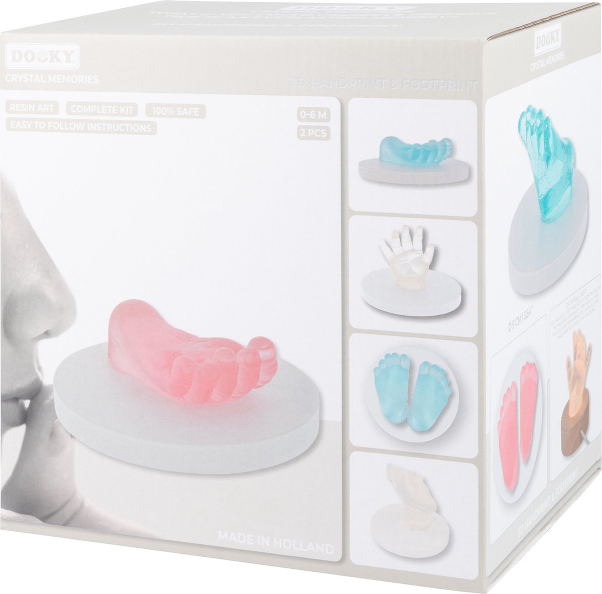 Goedkoopste Crystal Memories - 3D Hand & Footprint - Epoxypakket voor baby handjes/voetjes