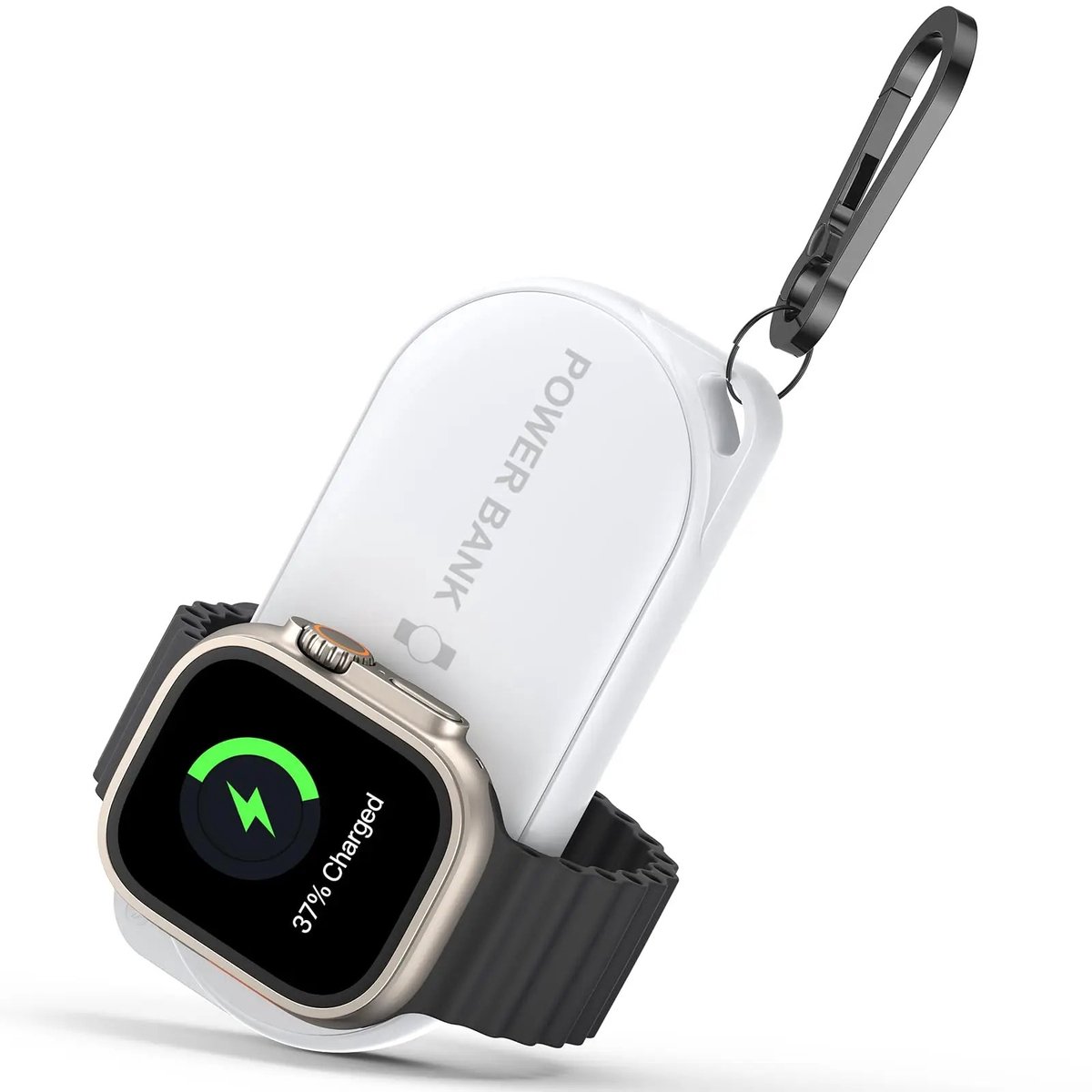 1200Mah Draagbare Draadloze Horloge Oplader Magnetische Sleutelhanger Draadloze Power Bank Reizen Voor Apple Watch 9-8-Uitra