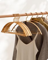 10 stuks zware metalen kleerhangers met antislip broekstang - ruimtebesparende washangers voor blouse jurk shirt jas broek kledinghangers