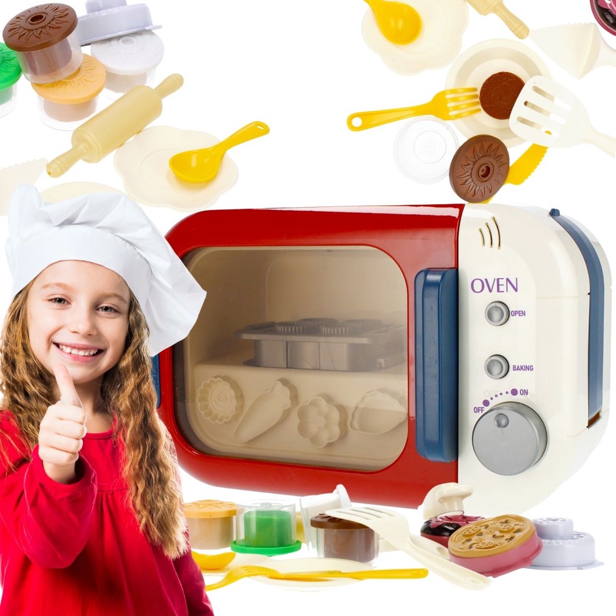 PRODUKT MEGA CREATIVE Boetseerklei Oven met Accessoires 6+