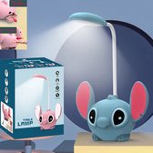 Smart-Shop Disney Lilo & Stitch Led Bureaulamp met Puntenslijper - Schattige bureaulamp - USB Oplaad Licht - Cadeau van Klasgenoten