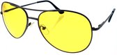 Finnacle - Nachtbril - Autobril - 's nachts autorijden - Mistbril - Geel - Bril voor in de auto - Veilig rijden - One size -