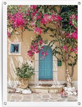 Tuinposter Mediterranean Door 80x60 cm