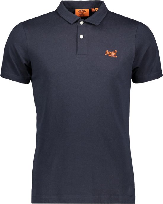 Superdry Poloshirt Essential Logo Neon Jersy Polo M1110419a Eclipse Navy Mannen Maat - XL