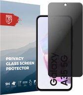 Rosso Privacy Screen Protector Geschikt voor de Samsung Galaxy A35 - 9H Gehard Glas - Case Friendly Tempered Glass - Eenvoudige Installatie