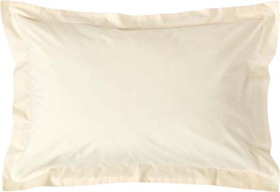 Federa Oxford 50x75 Cm In Puro Cotone Egiziano Bio 330 TC – Ipoallergenica E Antiacari, Chiusura Lampo
