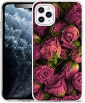 iPhone 14 Pro Max hoesje – Bloemen Maat Roos – Backcover – Cityhoesje.nl