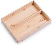 Houten kist naturel 40 x 30 cm met Zeller 13327 Wooden crates