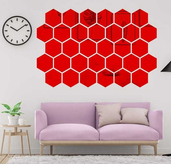 Liefde Mozaïek Acryl Spiegel Muur Sticker Home Gar... – Grandado