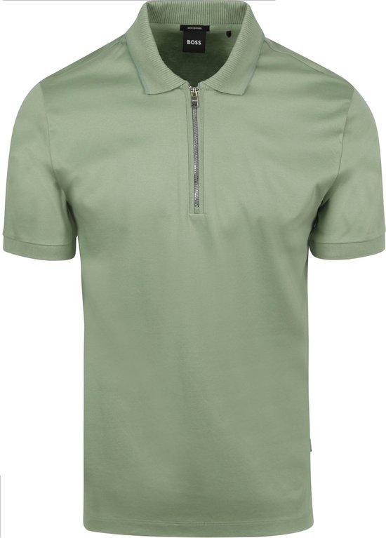 BOSS - Polston Polo Groen - Slim-fit - Heren Poloshirt