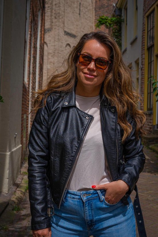 Montuurtjevoorjou - Way Leopard - Zonnebril - Zonnebril heren en dames - Vierkant - Bruin van Montuurtjevoorjou — afbeelding 3