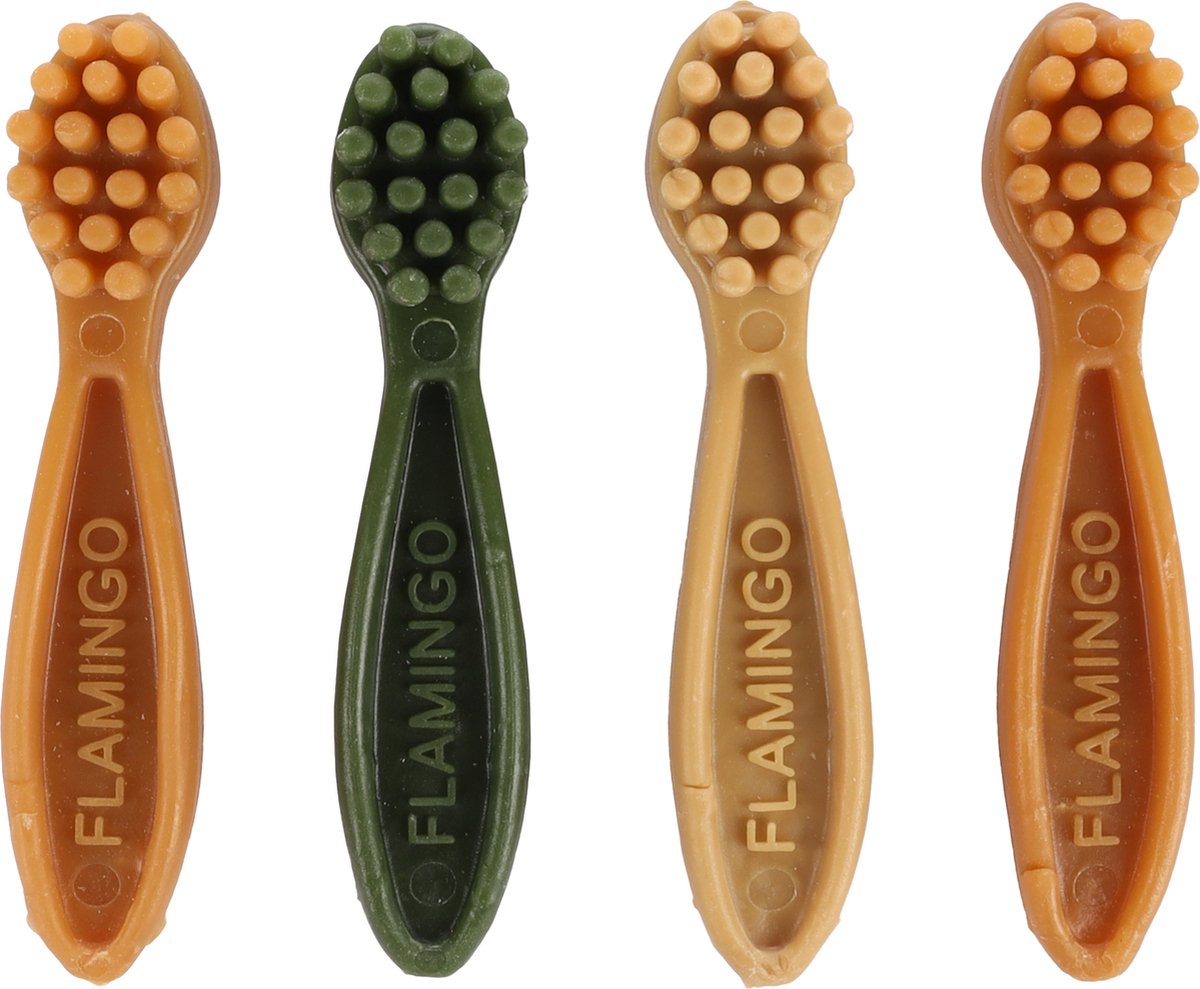 VEGGIE TANDENBORSTEL 12,5CM 4ST MIX DISPLAY