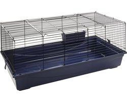Knaagdieren Kooi Jip - Blauw Zwart - Cavia´s - dwergkonijn - 120 cm L - 59 cm B - 50 cm H