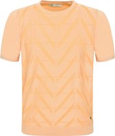 Gabbiano T-shirt T-shirt en tricot avec structure 154570 972 Peach douce taille homme-XL