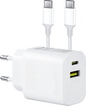 Chargeur Samsung A53 + Câble USB-C - Chargeur rapide - Super Fast Charge + Quick Charge 3.0