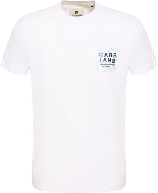 Gabbiano T-shirt Jersey T Shirt Met Print 154526 101 White Mannen Maat - XL