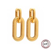 Borasi Chain Pendant Earring | 18K Goldplated | Ketting Hanger Oorbel | Statement Oorbellen | Luxe Oorbellen | Goud | Cadeau | Verjaardag Cadeau | Cadeau Voor Haar | Dames Sieraden | Luxe Geschenkzakje |