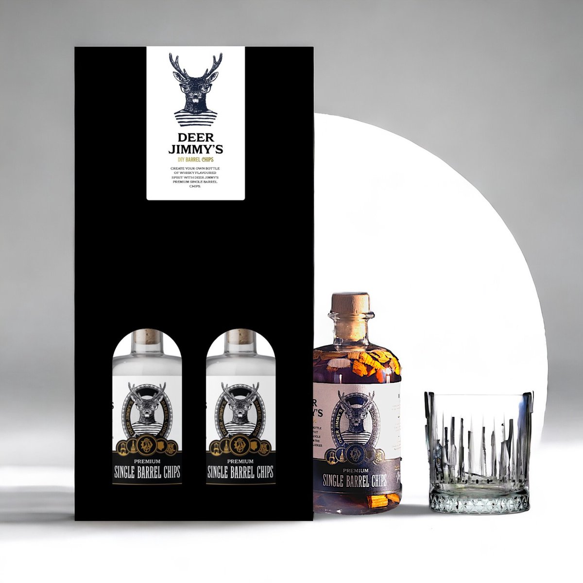 thumbnail: Deer Jimmy's DIY Whisky Set - Cadeau Voor Whiskyliefhebbers Met Vathoutsnippers