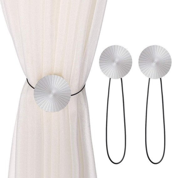 Rideau magnétique, embrasses pinces à rideaux créatives, dos en corde, supports de rideaux, boucles, attache de rideau, support de rideau pour la décoration de la maison, paquet de 2.