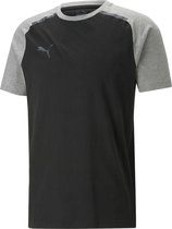 Puma Team Cup Casuals T-Shirt Heren - Zwart | Maat: S